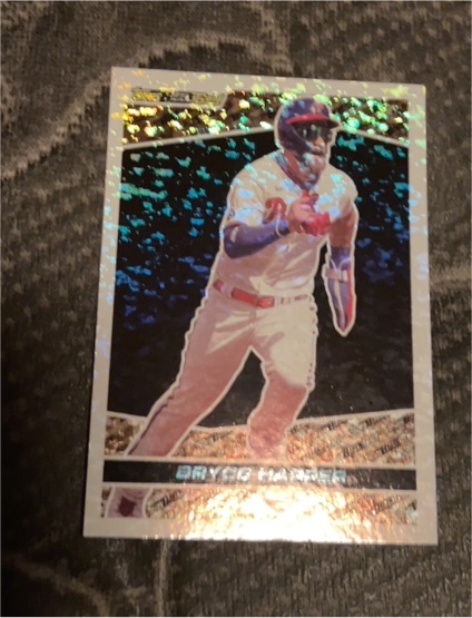 2021 Topps Update #BG-6 Bryce Harper Philadelphia Phillies Black Gold — front