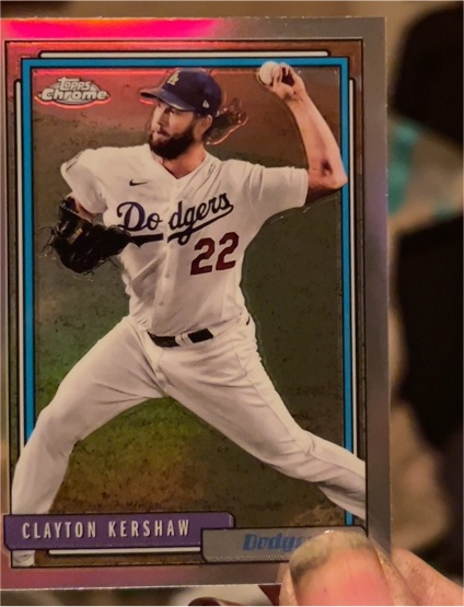 2021 Topps Update 1992 Redux #T92-25 Clayton Kershaw — front
