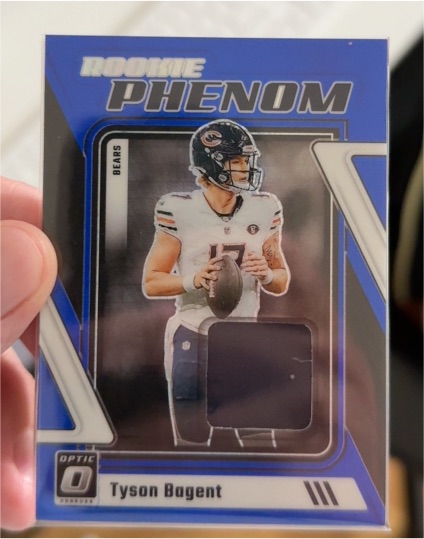 2023 Panini Donruss Optic Rookie Phenom Blue Hyper #RP-TBA Tyson Bagent — front