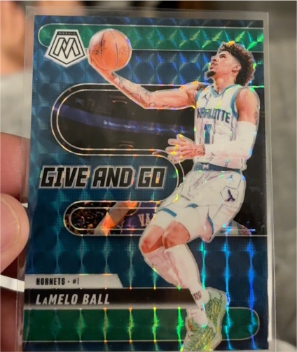 2024-25 Panini Mosaic #13 LaMelo Ball Give and Go — front