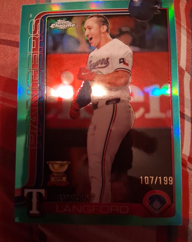 2025 Topps Chrome #68 Wyatt Langford — front