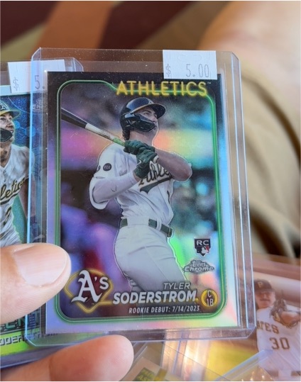 2024 Topps Chrome Update Series #USC22 Tyler Soderstrom Rookie Debut — front