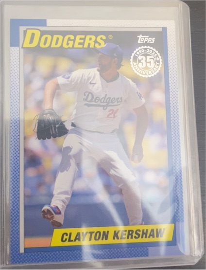 2025 Topps #T90-61 Clayton Kershaw 1990 Topps Baseball 35th Anniversary — front