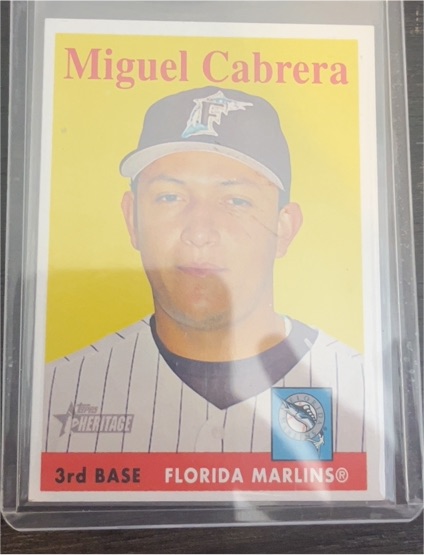 2007 Topps Heritage #144 Miguel Cabrera — front