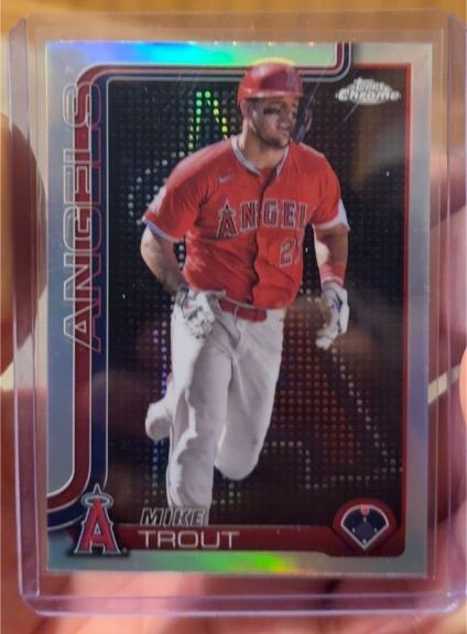 2025 Topps Chrome #200 Mike Trout — front