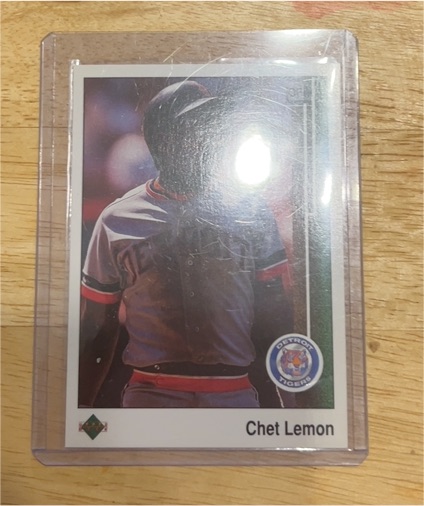 1989 Upper Deck #128 Chet Lemon — front