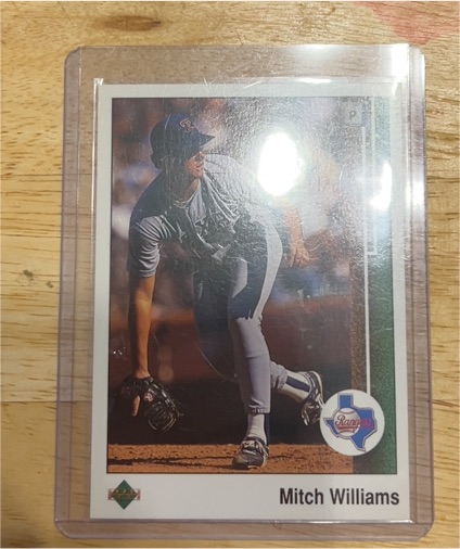 1989 Upper Deck #95 Mitch Williams Texas Rangers — front