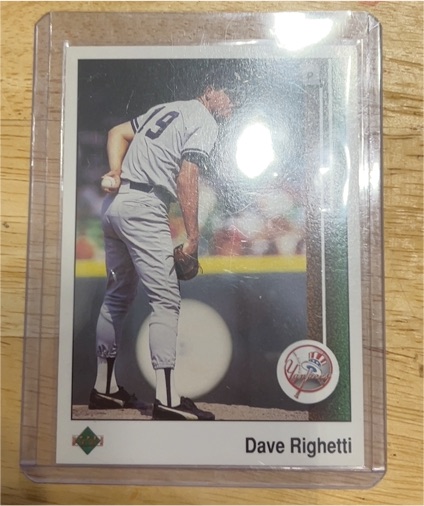 1989 Upper Deck #59 Dave Righetti — front