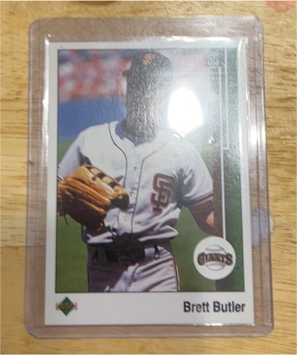 1989 Upper Deck #218 Brett Butler — front