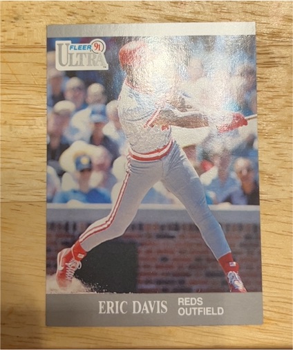 1991 Fleer Ultra #91 Eric Davis — front