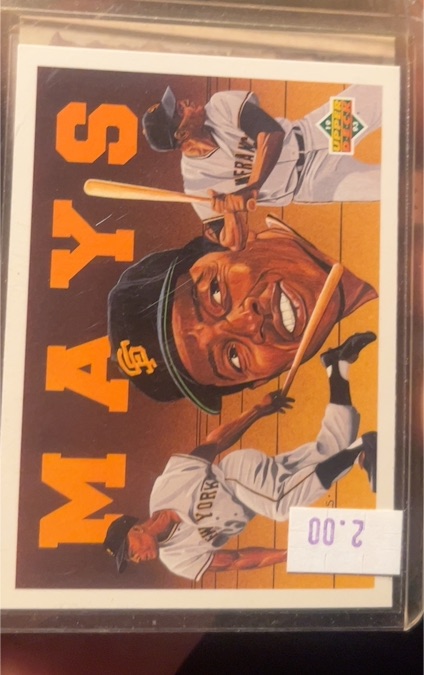 1993 Upper Deck Baseball Heroes #54 Willie Mays — front