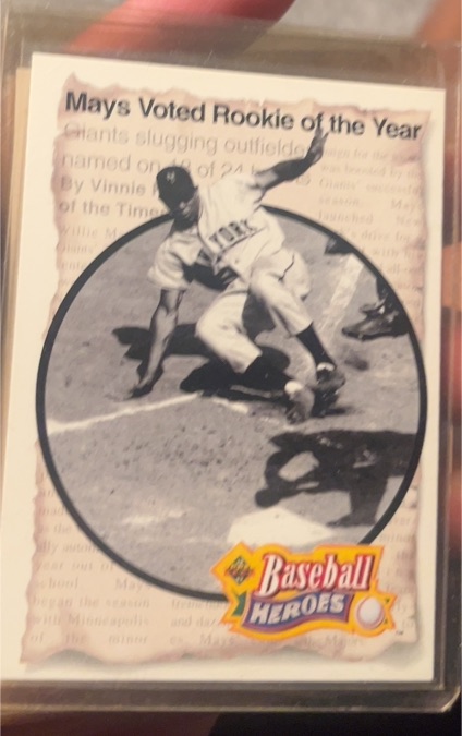 1993 Upper Deck #46 Willie Mays Baseball Heroes: Willie Mays — front