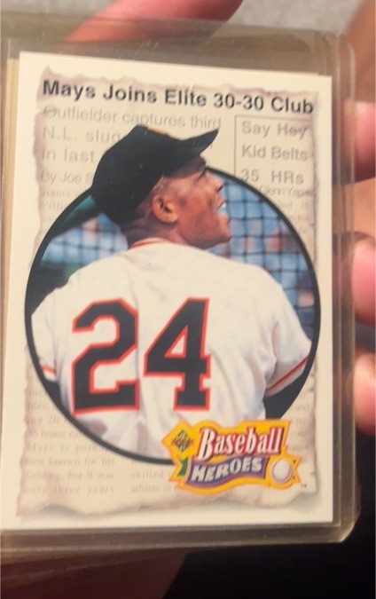 1992 Upper Deck Baseball Heroes #48 Willie Mays — front