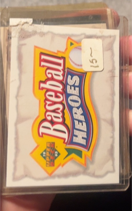 1993 Upper Deck Baseball Heroes Header Card — front