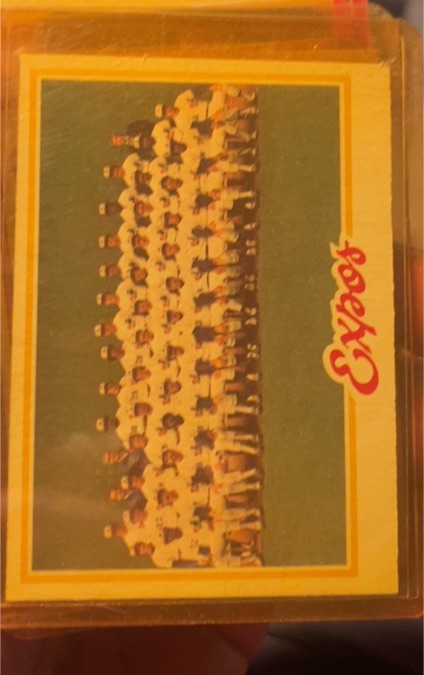 1978 Topps #244 Montreal Expos Team — front