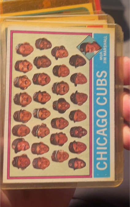 1976 Topps #277 Chicago Cubs / Jim Marshall — front