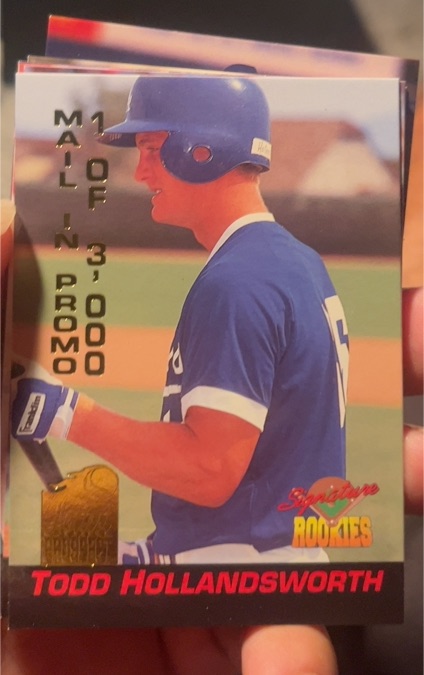 1994 Signature Rookies #S3 Todd Hollandsworth — front