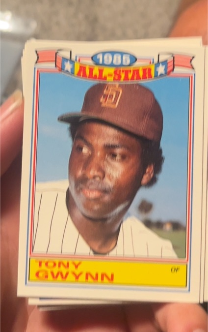 1986 Topps #17b Tony Gwynn Glossy All-Stars — front