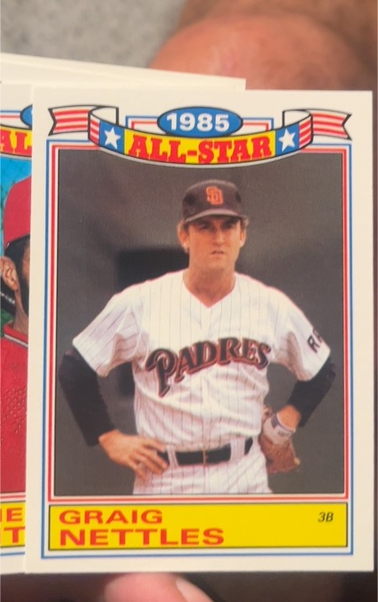 1986 Topps #15 Graig Nettles Glossy All-Stars — front