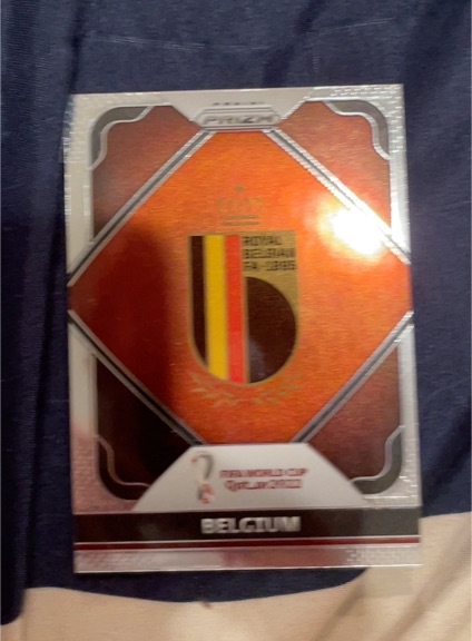 2022 Panini Prizm FIFA World Cup #BEL1 Belgium Team Badge — front