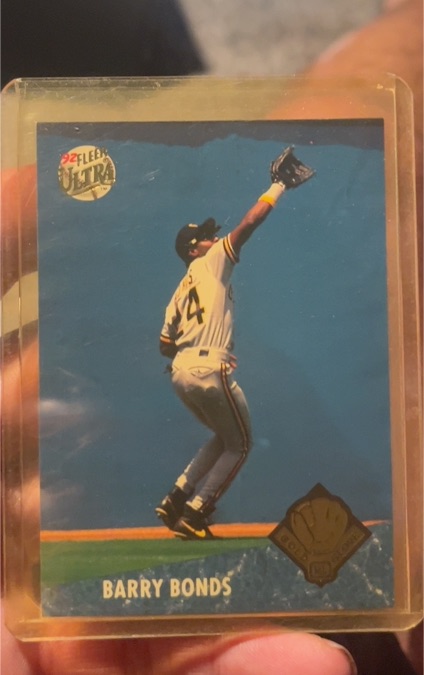 1992 Fleer Ultra Gold Glove #11 Barry Bonds — front