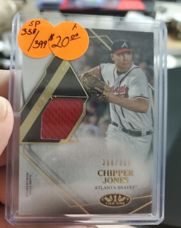 2022 Topps Tier One #358 Chipper Jones — front