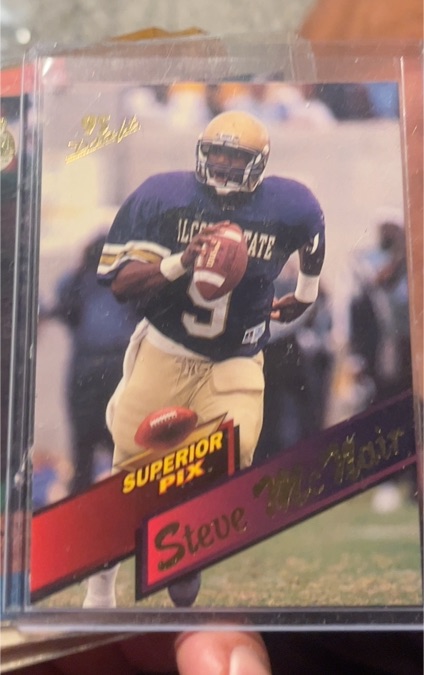 1995 Superior Pix #3 Steve McNair — front