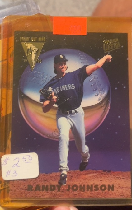 1993 Fleer Ultra #3 Randy Johnson Strike Out King — front