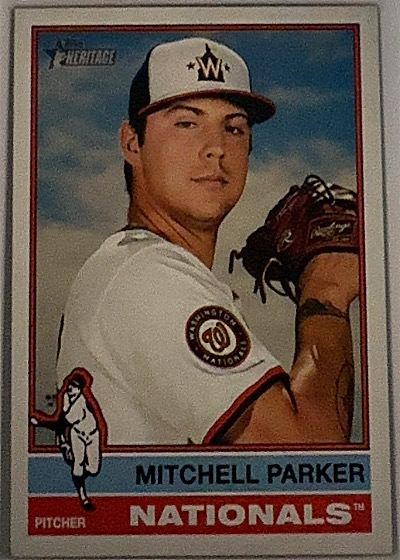 2025 Topps Heritage #311 Mitchell Parker — front