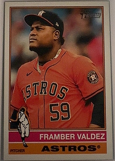 2025 Topps Heritage #335 Framber Valdez — front