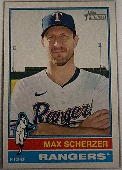 2025 Topps Heritage #182 Max Scherzer — front