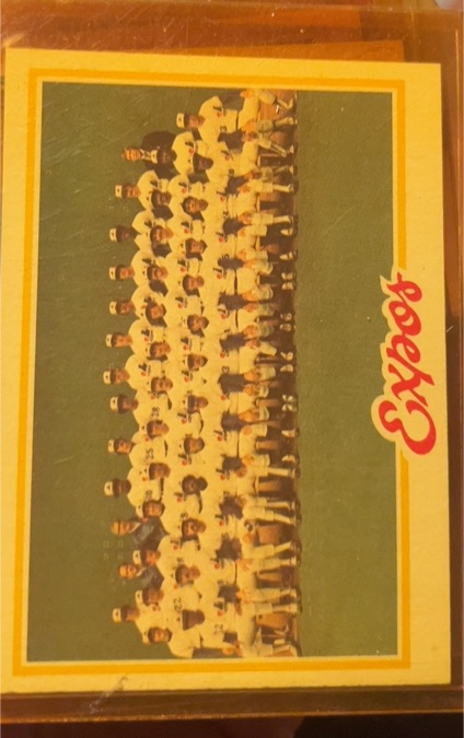 1978 Topps #244 Montreal Expos Team Checklist — front