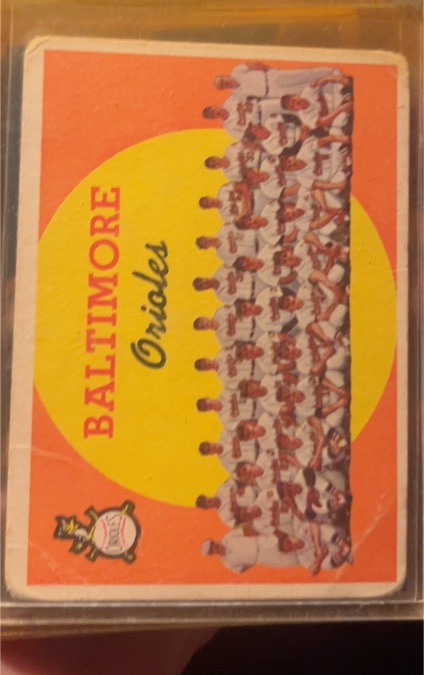 1959 Topps #48 Baltimore Orioles Team Card — front