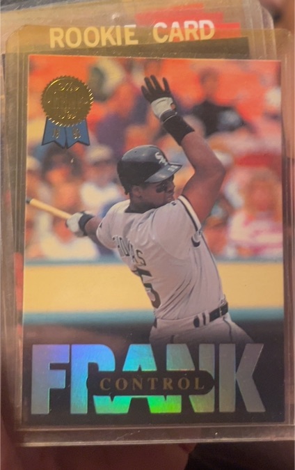 1993 Leaf #7 Frank Thomas Control — front