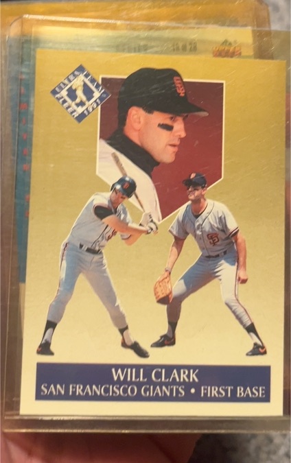 1991 Fleer Ultra #2 Will Clark — front
