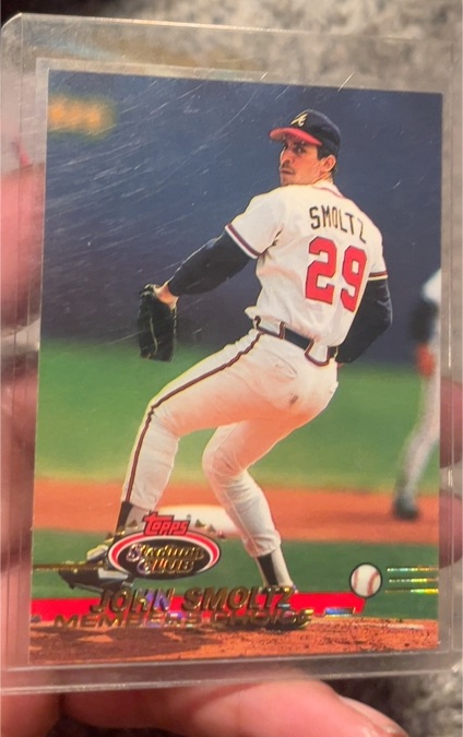 1993 Topps Stadium Club #599 John Smoltz — front