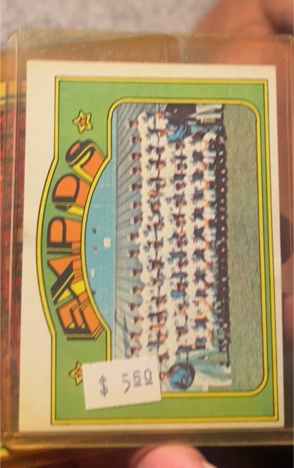 1972 Topps #582 Montreal Expos Team Card — front