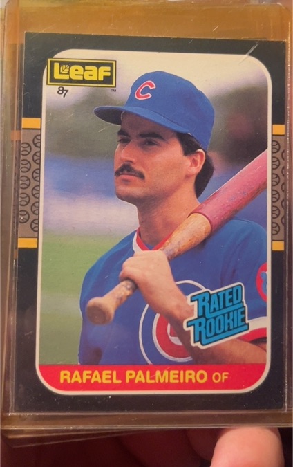 1987 Leaf #43 Rafael Palmeiro — front