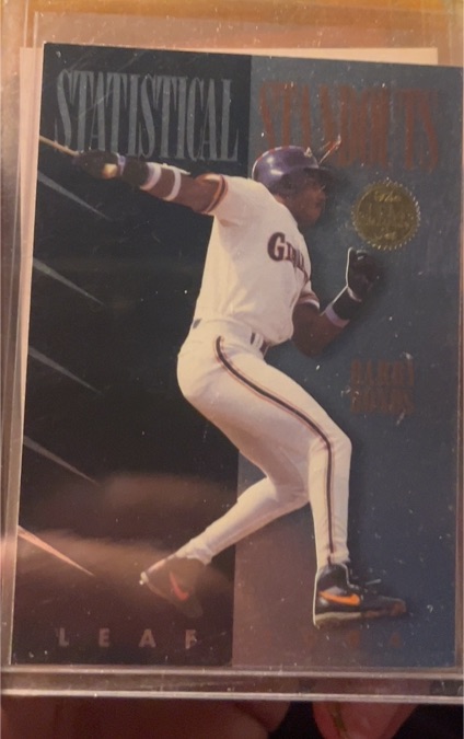 1994 Leaf Statistical Standouts #2 Barry Bonds — front