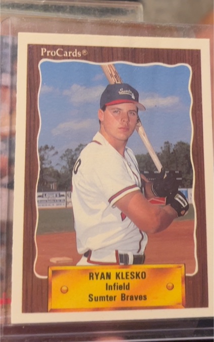 1990 ProCards #2441 Ryan Klesko — front