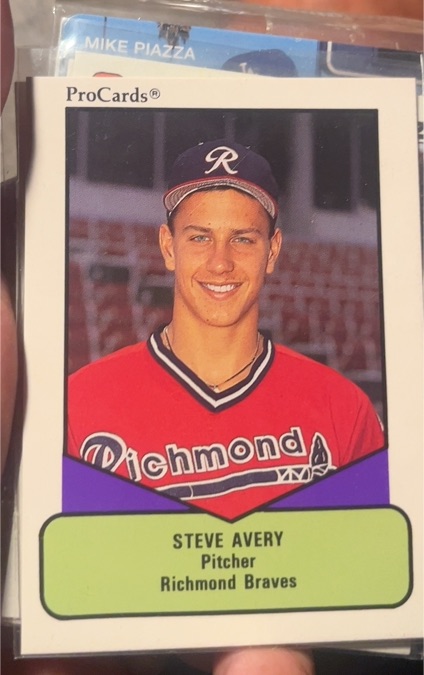 1990 ProCards #397 Steve Avery — front
