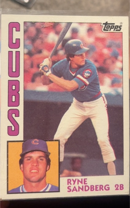 1984 Topps #596 Ryne Sandberg — front