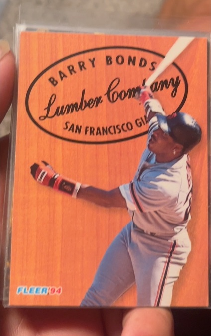 1994 Fleer #2 Barry Bonds Lumber Company — front
