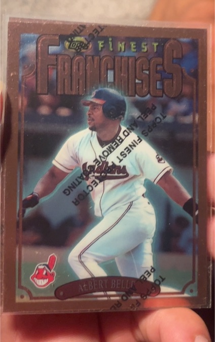 1996 Topps Finest #214 Albert Belle — front