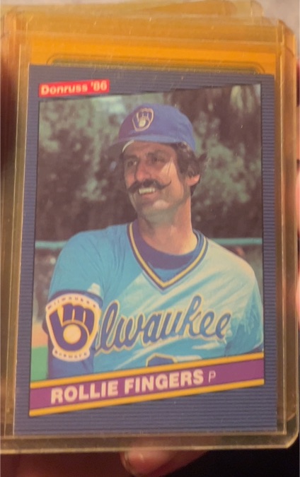 1986 Donruss #229 Rollie Fingers Milwaukee Brewers — front