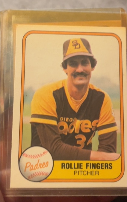 1981 Fleer #485 Rollie Fingers — front