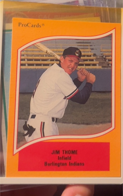 1990 ProCards #187 Jim Thome — front