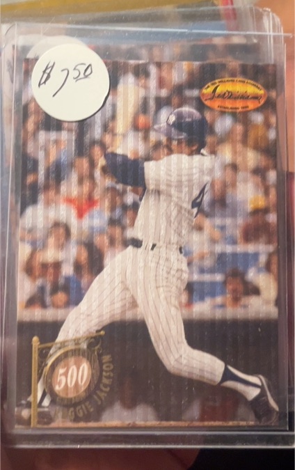 1987 Leaf #500 Reggie Jackson — front