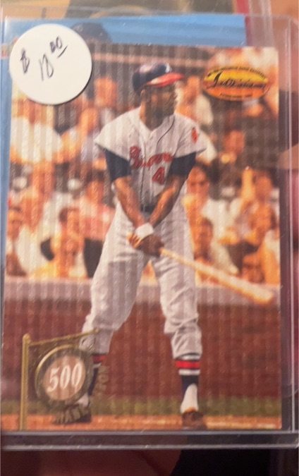 1994 Ted Williams Card Company 500 Club #5C1 Hank Aaron — front