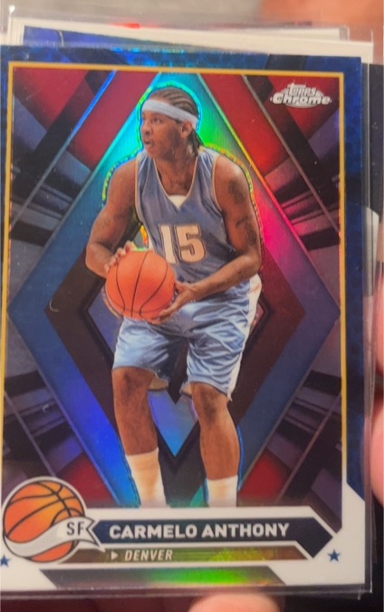2023-24 Topps Chrome #27 Carmelo Anthony — front